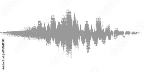 A stylish, textured graphic showcases the silhouette of a city skyline, with its unique buildings and structures.