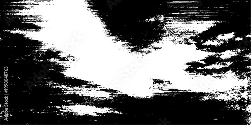 Abstract clouds in a grayscale, a dark and moody sky with textured effects. 