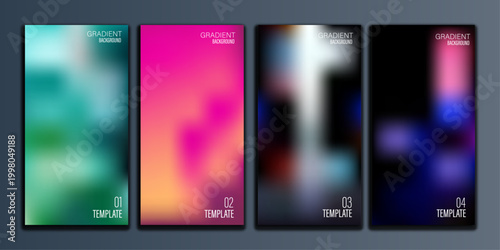 Abstract gradient phone wallpapers a colorful vertical collection
