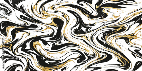Abstract marble texture in gold and black, an elegant and sophisticated swirl of colors and patterns, evoking luxury and artistic flair.