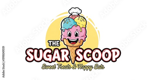 The Sugar Scoop Ice Cream Logo.