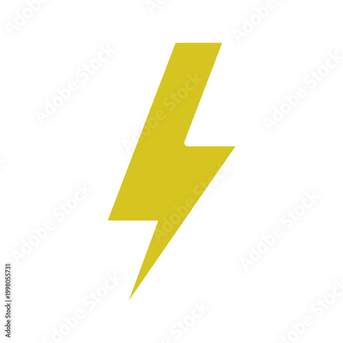 lightning icon vector graphic illustration