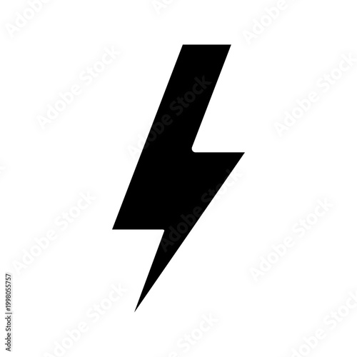 lightning icon vector graphic illustration
