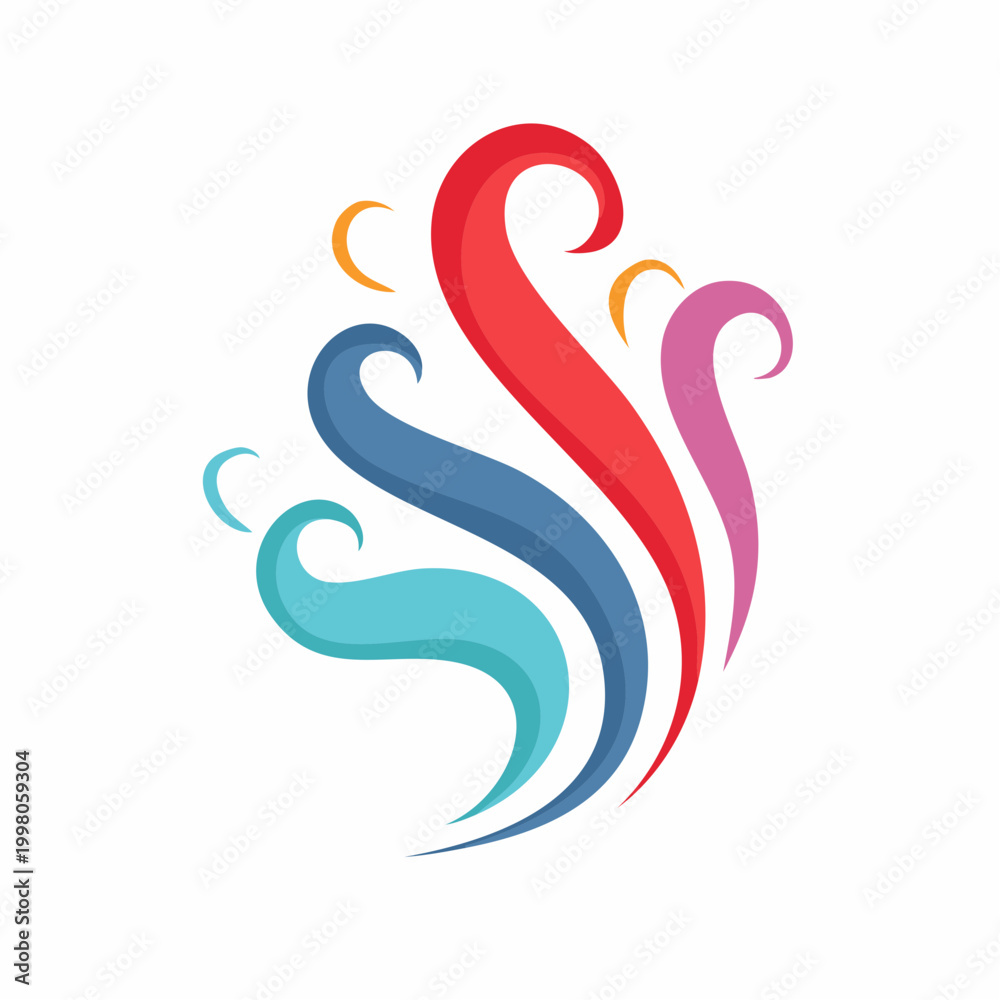 Obraz premium Abstract Swirls of Color