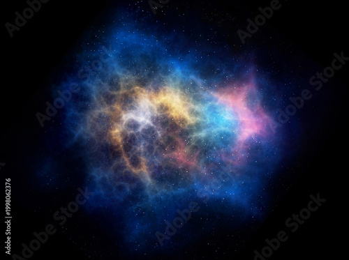 Nebulas and stars cosmic ba...