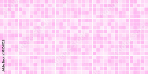 Tile pink background for bathroom checkered pastel and banner grid pool. Pattern toilet ceramic for vector square abstract and mosaic white scene. Tile party seamless for bathroom wall backdrop.