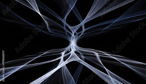 merging branching path lines in futuristic neural network