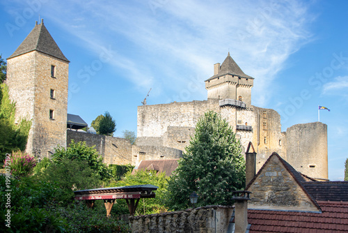The medieval fortress of Château de Castelnaud in the Dordogne Valley