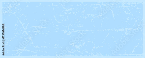 Scratch ice surface texture. Light blue icy background with skate traces, cracks, scratches. Rough winter sport rink backdrop. Frozen lake or pond water wallpaper with dots, spot and lines. Vector