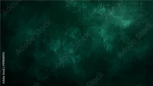 Vector Abstract ethereal emerald green painting evokes feeling of mystery, capturing both depth and subtle textures.