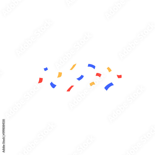 April fools day with colorful confetti decoration. Vector illustration 