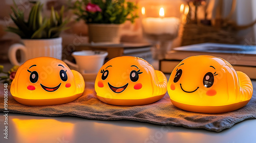 Silicone night light, cartoon doll, zodiac snake shape, cute chubby body, playful smile, warm