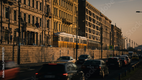 Photography tram in budapest
