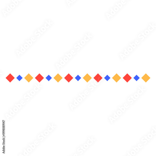 April fools day Border Divider. Vector illustration 