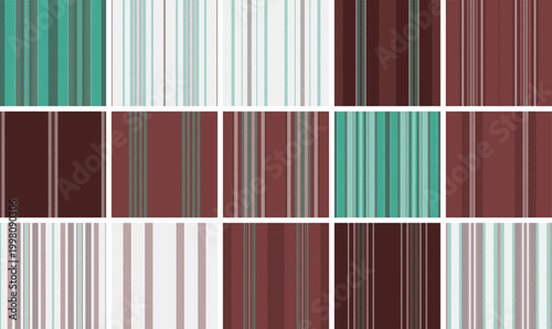 Valokuva Seasonal striped collection created for New Year sales