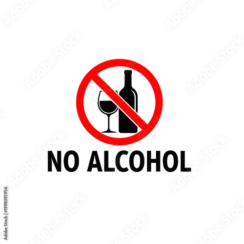 Free Download Alcohol Prohibited Sign Minimal Warning Icon - GFXLoad