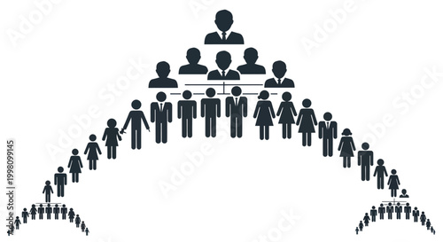 Organizational Chart With Business Hierarchy And Team Structure