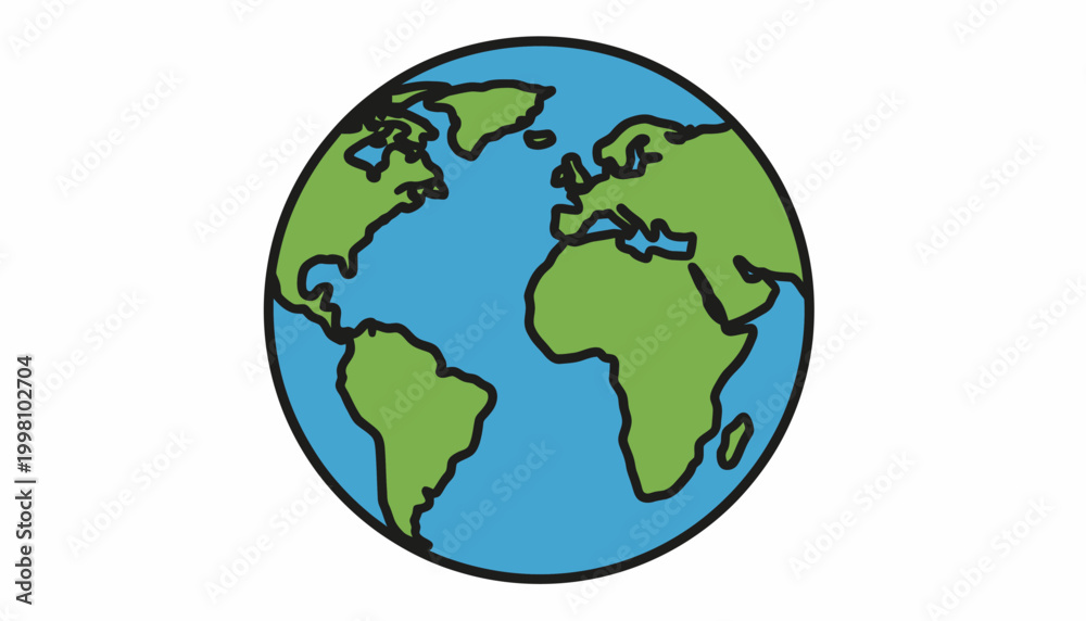 Fototapeta premium earth globe vector illustration