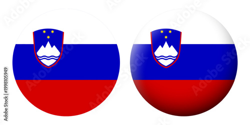 Free Download Vector illustration of Slovenia flag set on transparent background - GFXLoad
