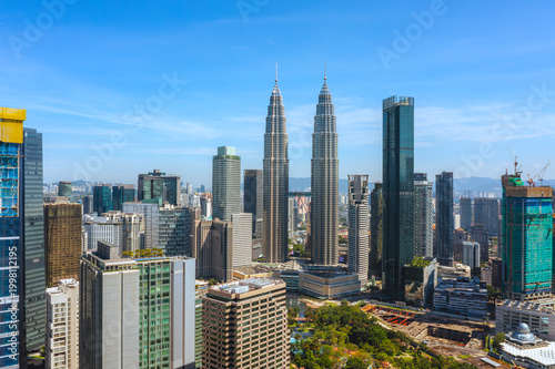 Photography Landscape of Kuala Lumpur city skyline
