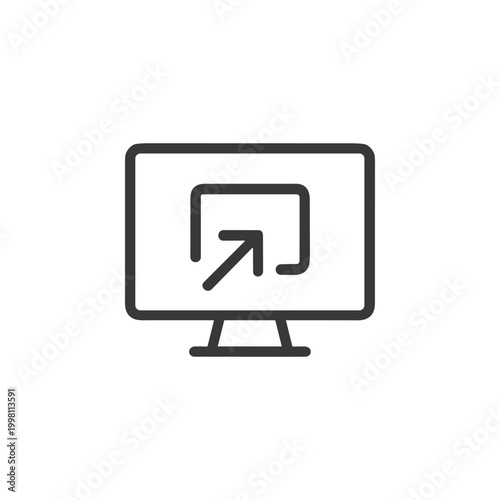 Computer Screen Input Icon
