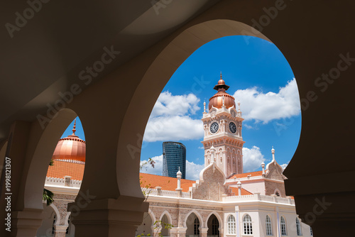 Obraz na plátně The iconic Sultan Abdul Samad Building, one of Kuala Lumpur’s most recognisable