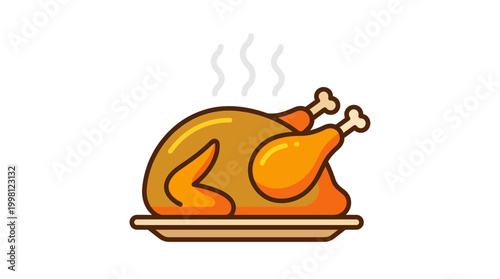 Delicious golden brown roasted turkey on a platter, ready for a festive holiday meal or special occasion dinner with family and friends