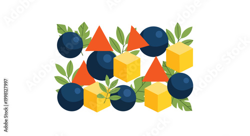 Strategic Brand Identity Framework Represented by Modern Geometric Abstract Shapes for Tier 1 B2B Creative Agencies