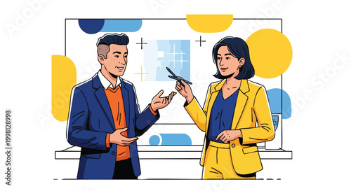 Strategic B2B marketing agency team conducting agile brainstorming and collaborative planning for high-growth corporate enterprises