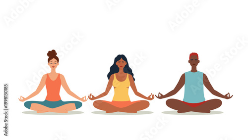 This minimalist illustration evokes serenity and inner peace. Ideal for wellness websites, meditation apps, or content relating to mindfulness and str