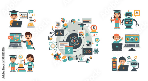 Cheerful student demonstrating a science experiment with a bright and optimistic mood, suitable for educational materials or website content.