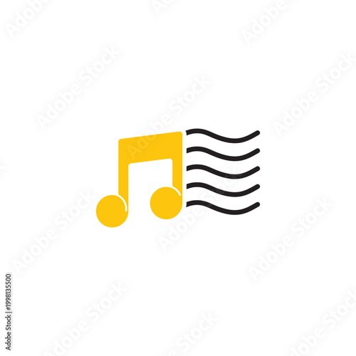 Music note logo illustration