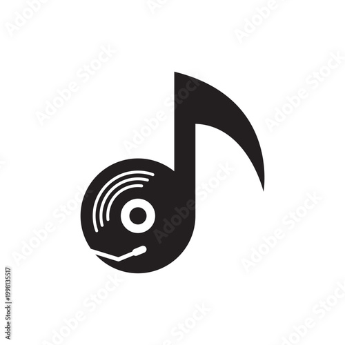 Music note logo illustration