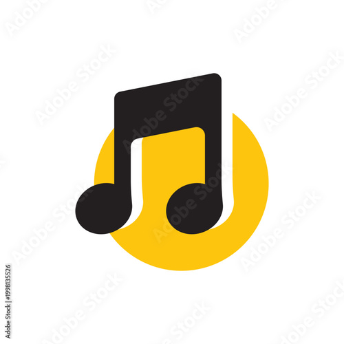 Music note logo illustration