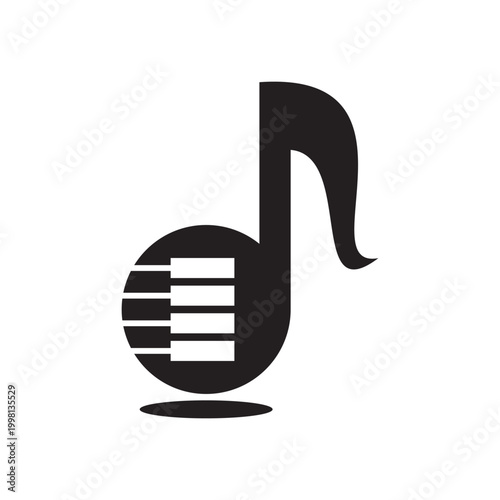 Music note logo illustration