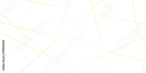 Luxury banner golden geometric lines overlap design. Golden Seamless random chaotic lines on transparent background.
