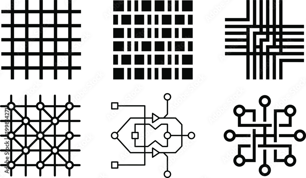 Fototapeta premium Ai neural network architecture exploring complex patterns and connections for artificial intelligence systems