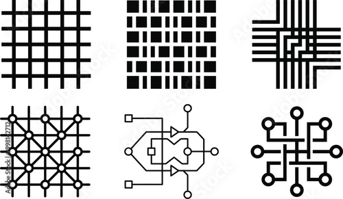 Ai neural network architecture exploring complex patterns and connections for artificial intelligence systems
