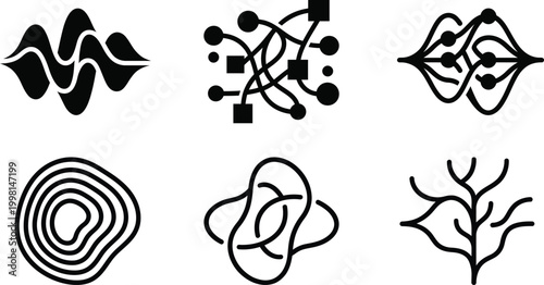 Abstract ai neural network connections exploring complex patterns and data visualization with artificial intelligence