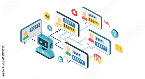 AI Chatbot Interacting with Multiple Users Seamlessly.