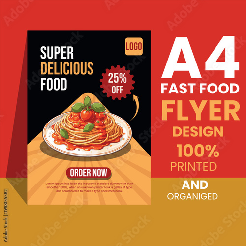 Vintage pizza menu design with vector illustration for restaurant poster and template