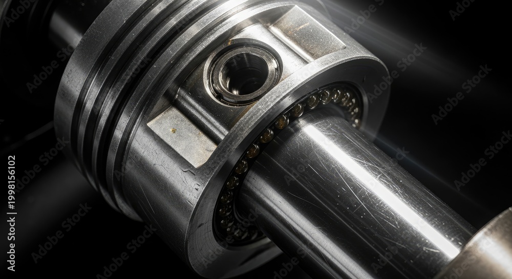 Fototapeta premium Close-up of a Shiny Piston Assembly.