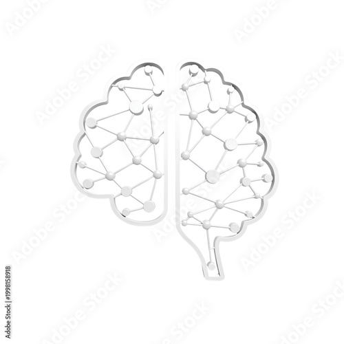Detailed Illustration of Human Brain Anatomy.