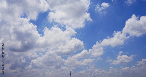 cloudy afternoon sky with black and clumpy clouds, beautiful and natural