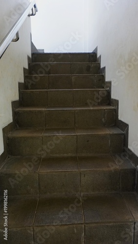 photo of the building's hallway stairs, looks sturdy