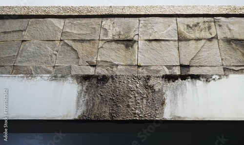 mossy natural stone walls, stone texture walls