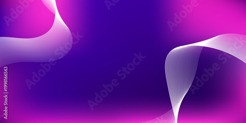 Vibrant abstract gradient poster background dynamic lines and flowing purple pink hues