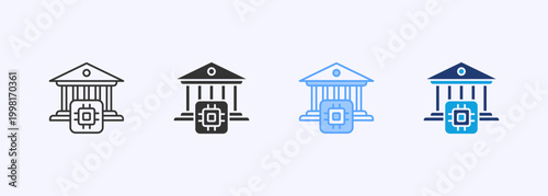 Ai Governance Icon Set Multistyle Various Collection Element For Design