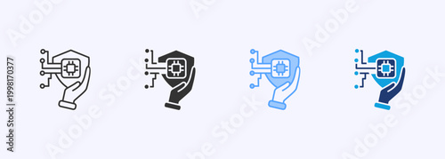 Trust In Ai Icon Set Multistyle Various Collection Element For Design