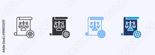 Ai Law Icon Set Multistyle Various Collection Element For Design